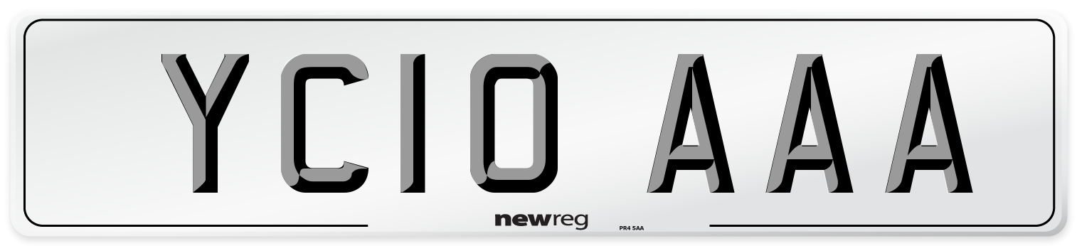 YC10 AAA Number Plate from New Reg